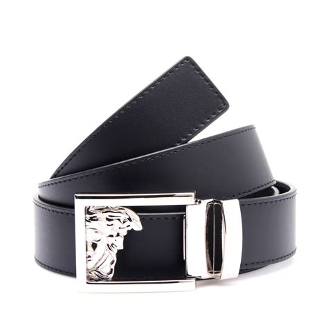 versace medusa belt all black